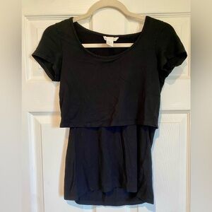 H&M Viscose Black Nursing Shirt